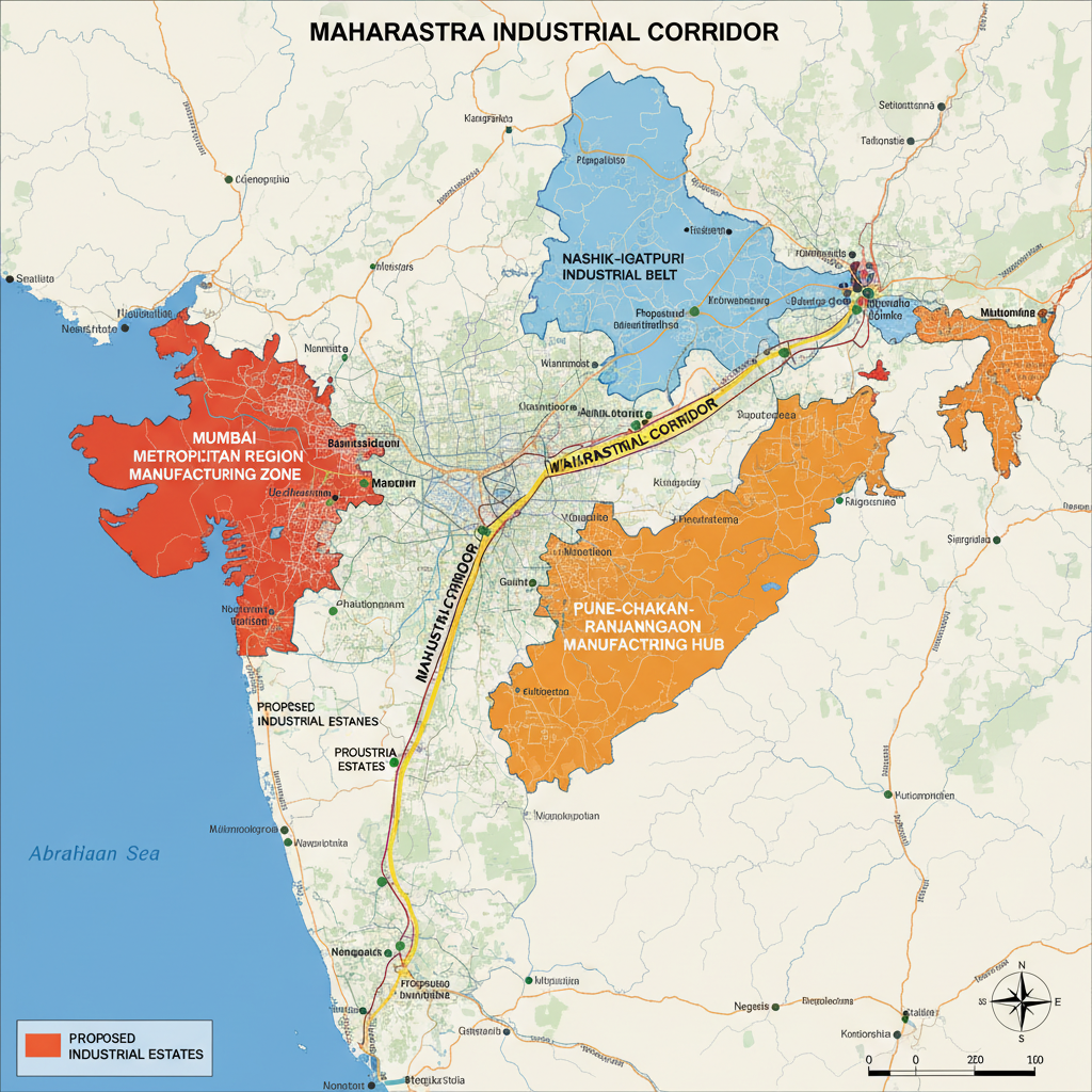 Industrial consulting coverage across Maharashtra including Nashik, Pune, and Mumbai
